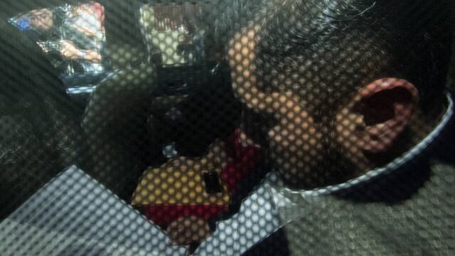 José Antonio Tarín a su salida de la Cámara de Diputados.