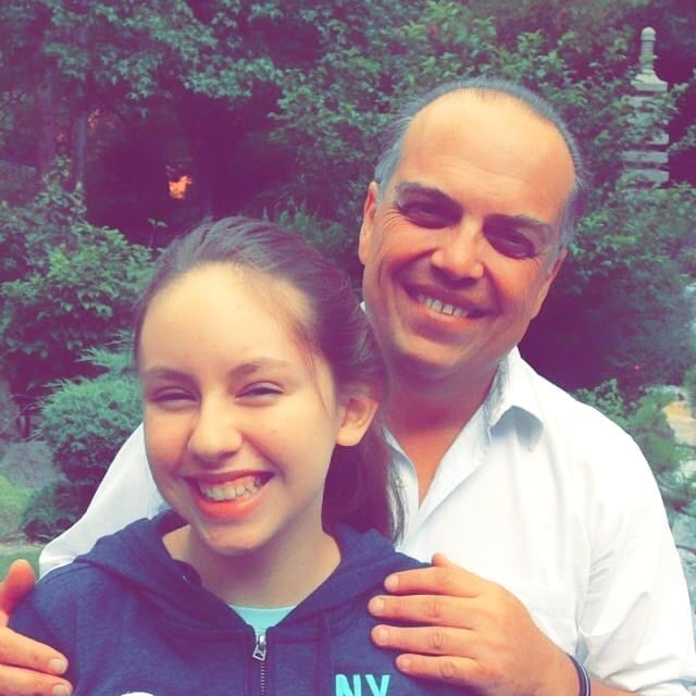 Alexa Hoffman con su padrastro, Alberto Ocampo.