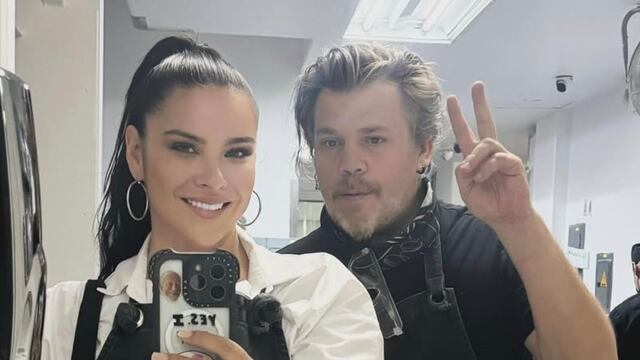 Litzy y el chef Poncho Cadena