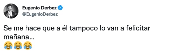 Eugenio Derbez sobre Checo Pérez.