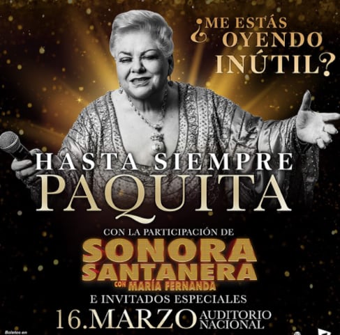 Concierto de Paquita la del Barrio en el Auditorio Nacional
