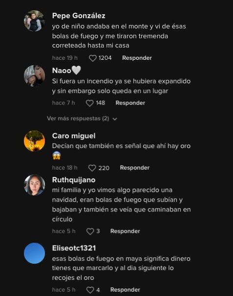 Usuarios de TikTok están convencidos de que las bolas de fuego en el cerro eran brujas