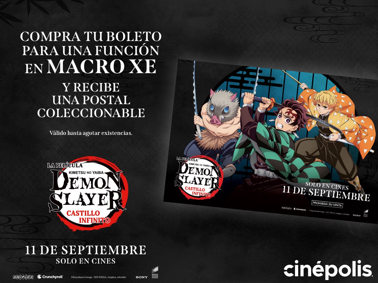 Póster Demon Slayer: El Castillo Infinito en Cinépolis