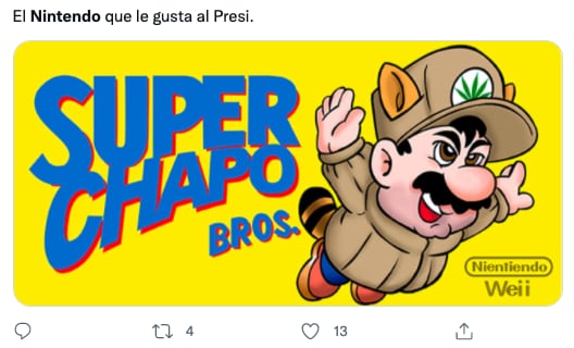 Meme de AMLO tras criticar los videojuegos