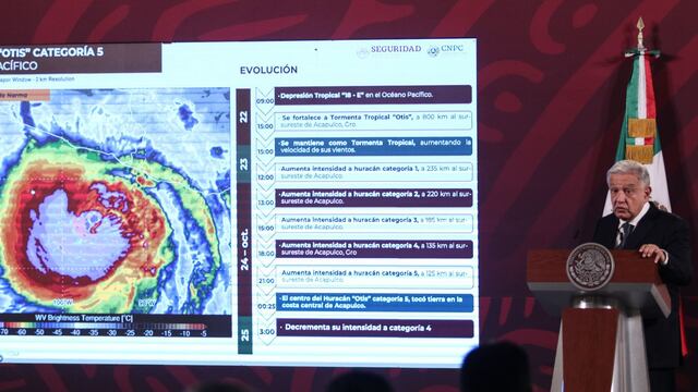 AMLO habla de daños por huracán Otis en Guerrero