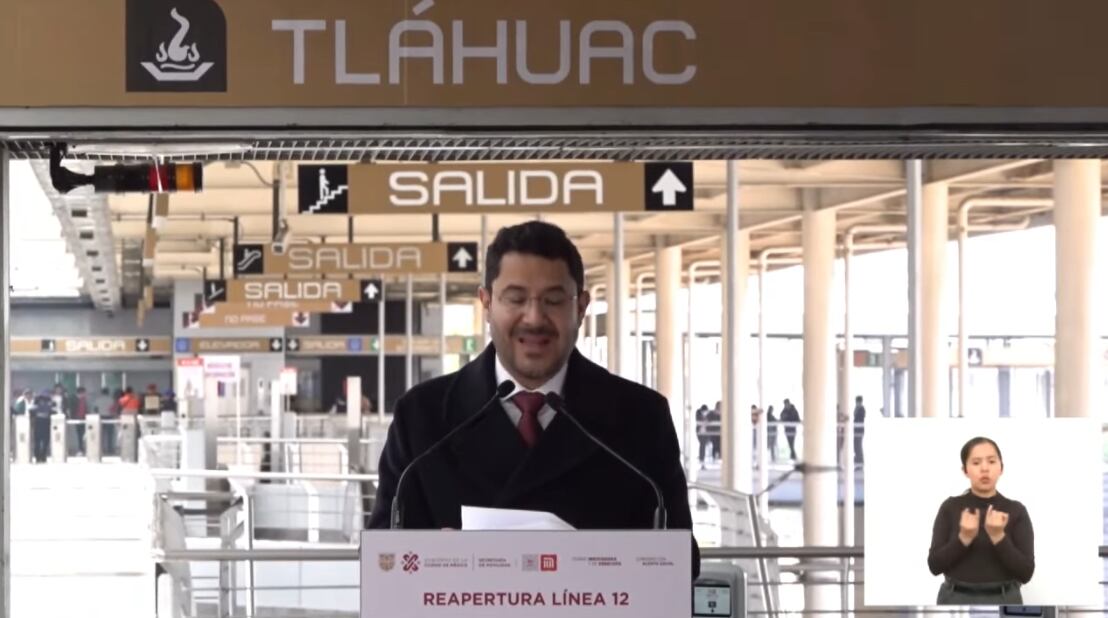 Martí Batres encabeza la reapertura total de la Línea 12