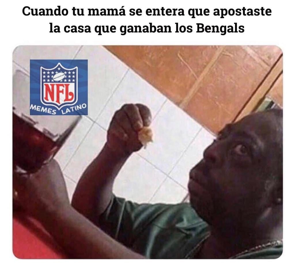 Meme sobre las apuestas a los Bengals para el Super Bowl