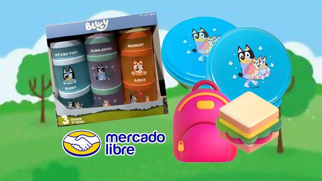 Tupper de Bluey en Mercado Libre para el regreso a clases