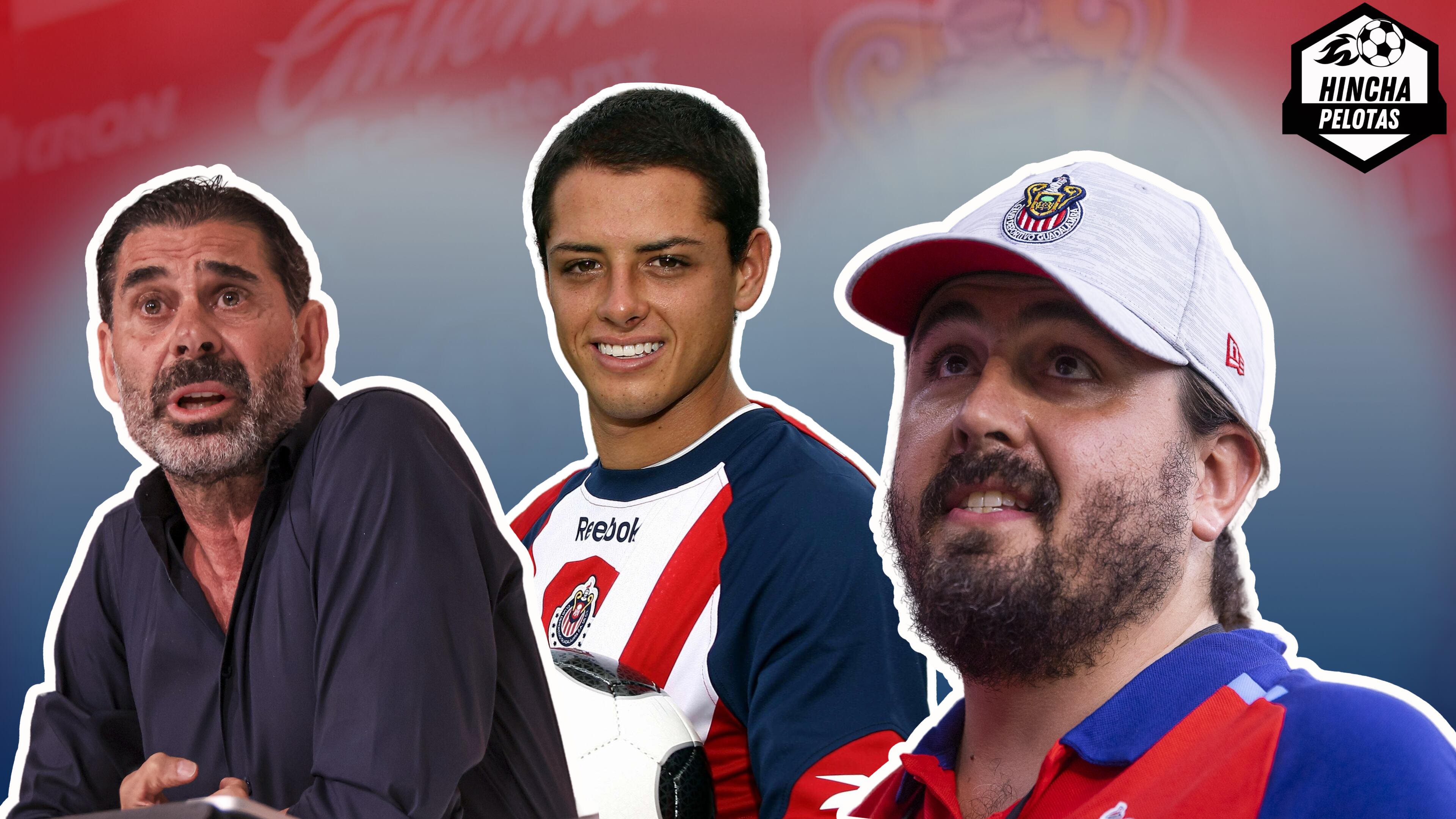 Fernando Hierro, Chicharito Hernández y Amaury Vergara