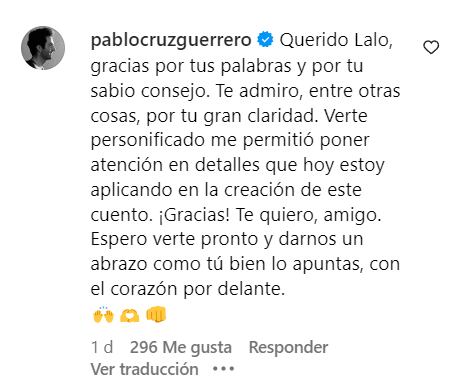Respuesta de Pablo Cruz a Lalo España