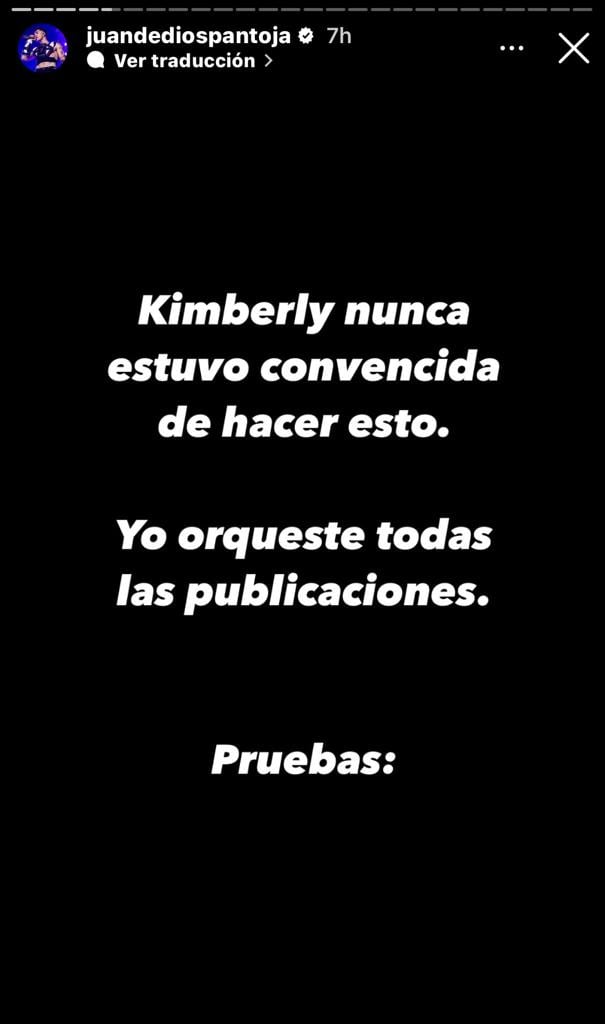Juan de Dios Pantoja exhibe las pruebas de engaño de la supuesta infidelidad