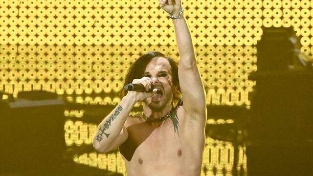 Lauri Ylönen de ‘The Rasmus’ en el festival Eurovision 2022