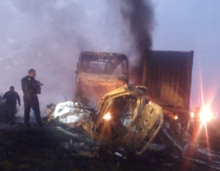 Accidente en carretera de Tamaulipas