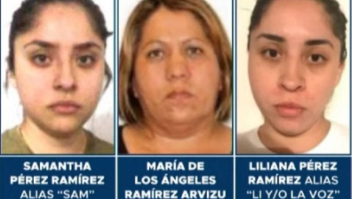 María de los Ángeles Ramírez Arvizu y sus hijas