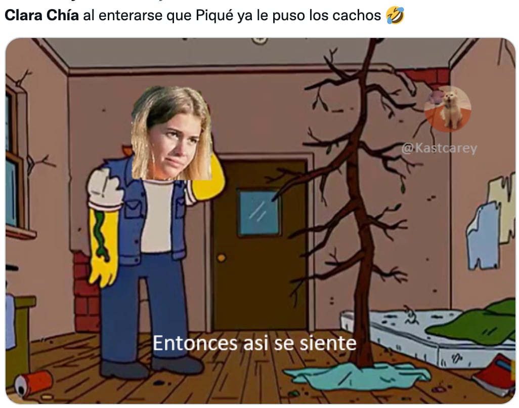 Memes se burlan de Clara Chía por supuesta infidelidad de Piqué