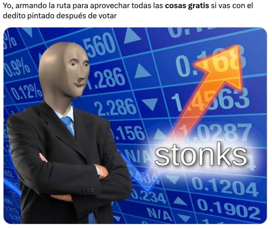 Los memes ya planean la ruta de cosas gratis por votar en estas elecciones del 2 de junio