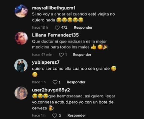 Usuarios de TikTok festejan junto con esta abuelita el Día de las Madres