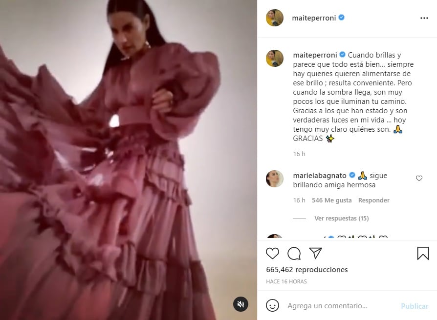 Maite Perroni reaparece en Instagram