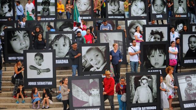 Protesta por incendio en Guardería ABC. Demanda de justicia.