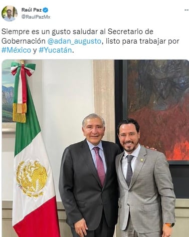 Tuit de Raúl Paz