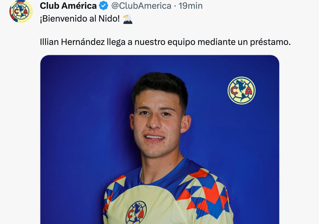Illian Hernández llega al Club América