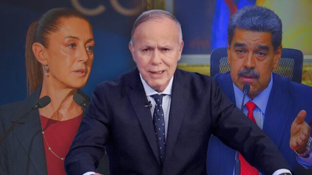 Claudia Sheinbaum, Ciro Gómez Leyva y Nicolás Maduro