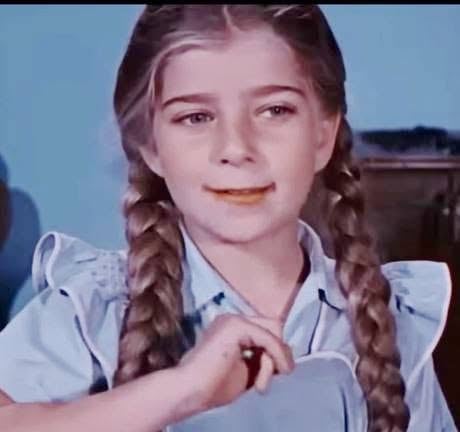 Lucy Buj cuando era niña actriz.