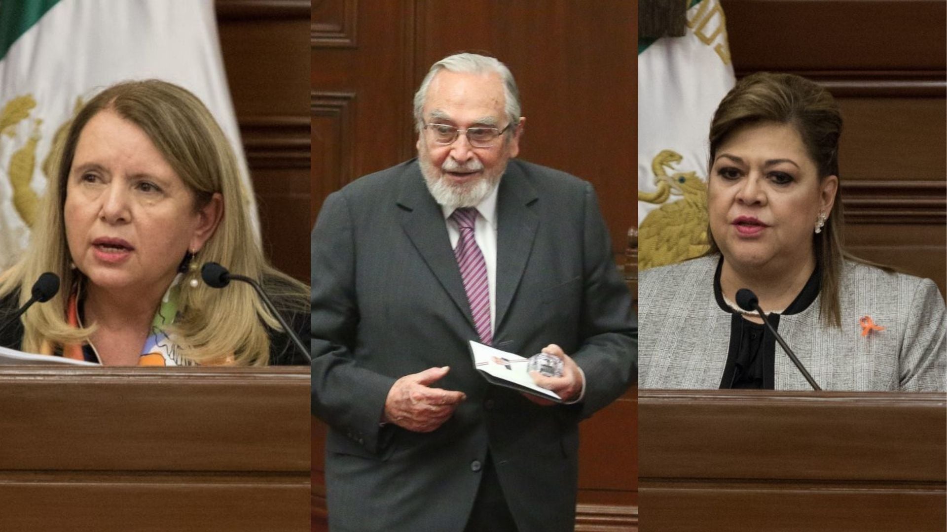 Loretta Ortiz, Bernardo Bátiz y Verónica de Gyvés