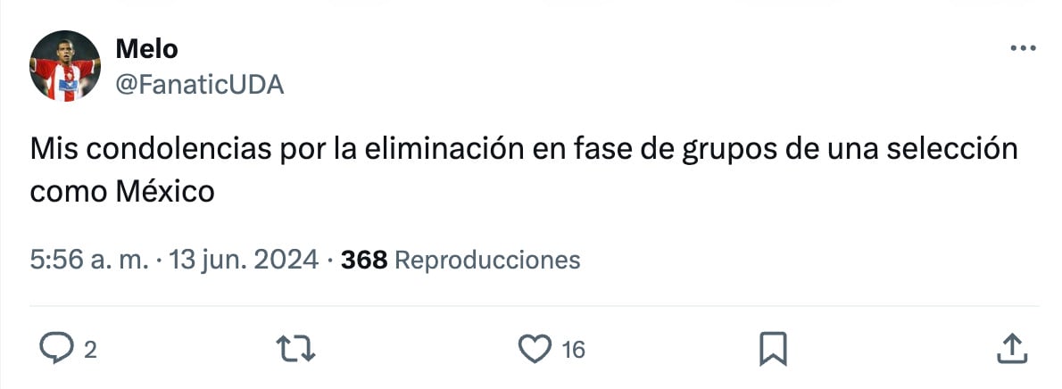 Tweet de aficionado del Almería