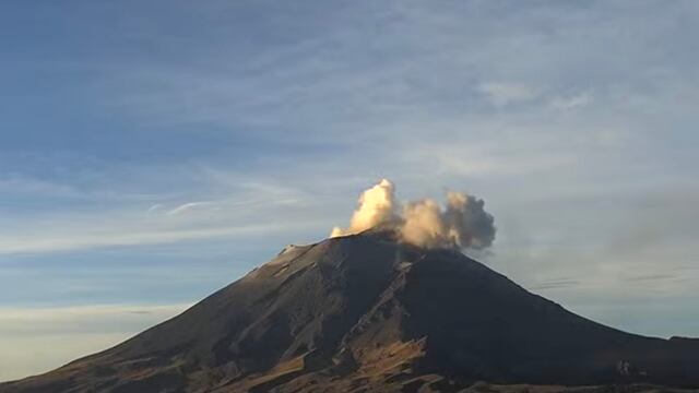 Volcán Popocatépetl el 19 de agosto