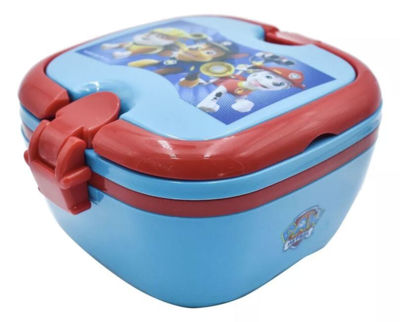 Sandwichera Bento Box Cubiertos Paw Patrol Contenedor Lunch