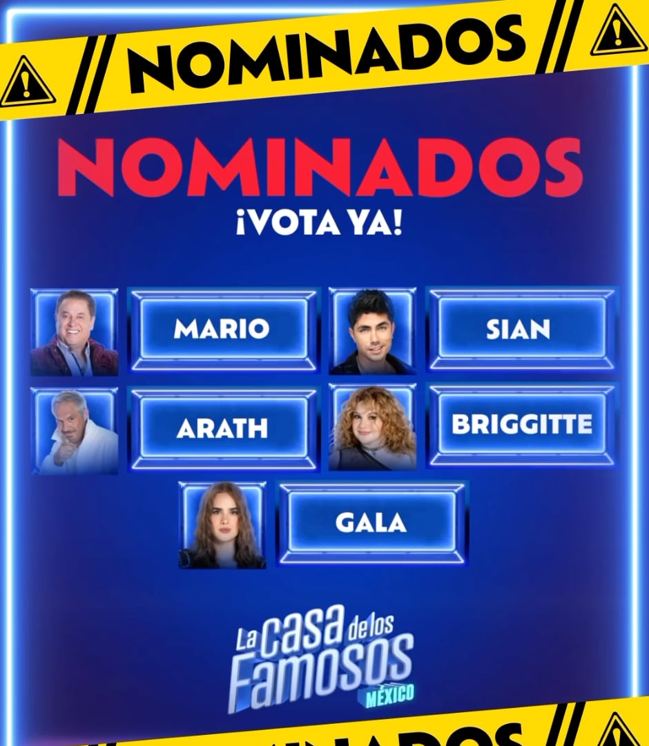 Nominados de la octava semana de La Casa de los Famosos 2024