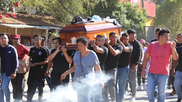Funeral de Yanqui Kothan Gómez, normalista de Ayotzinapa
