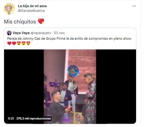 Daniela Rodrice emocionada por matrimonio de Jhonny Caz.