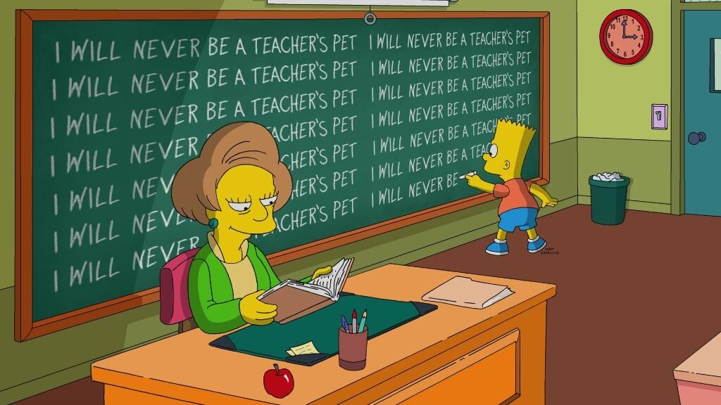 Edna Krabappel en Los Simpson