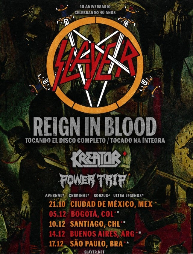 Slayer en Palacio de los Deportes