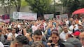 Protesta de trabajadores del IMSS frente a Segob llega a Paseo de la Reforma