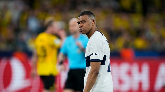 Kylian Mbappé con el PSG.
