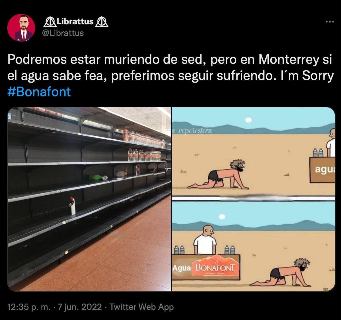 Memes registran el desprecio por el agua Bonafont a pesar de la sed en Monterrey