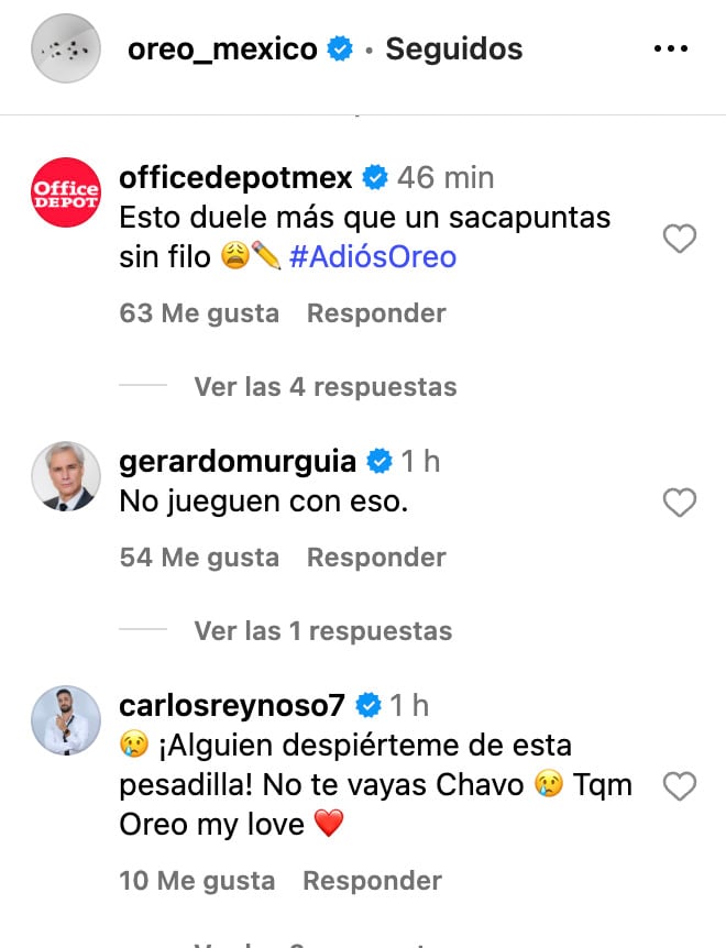 Oreo se despide de México
