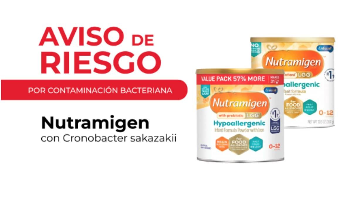 Aviso de riesgo por la leche de fórmula Nutramigen