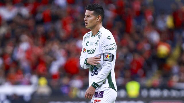 James Rodríguez en su debut con León.