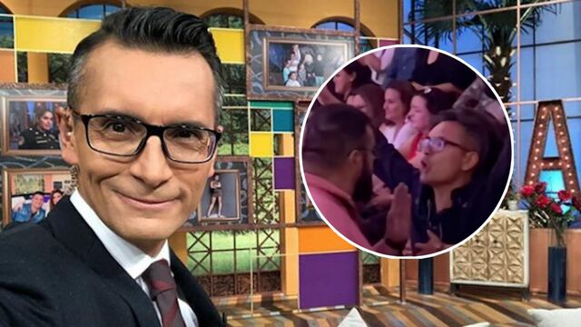 Captan a Sergio Sepúlveda discutiendo con un hombre en el Palenque de Aguascalientes