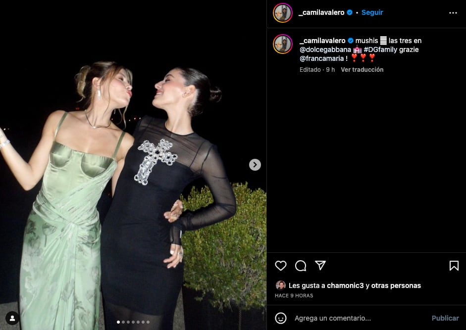 Camila Valero y Michelle Salas más juntas que nunca en la boda del año