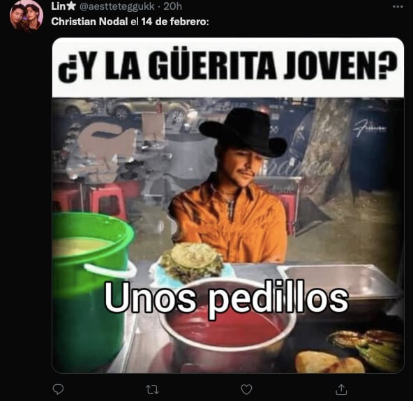 Los mejores memes de Christian Nodal para este 14 de febrero