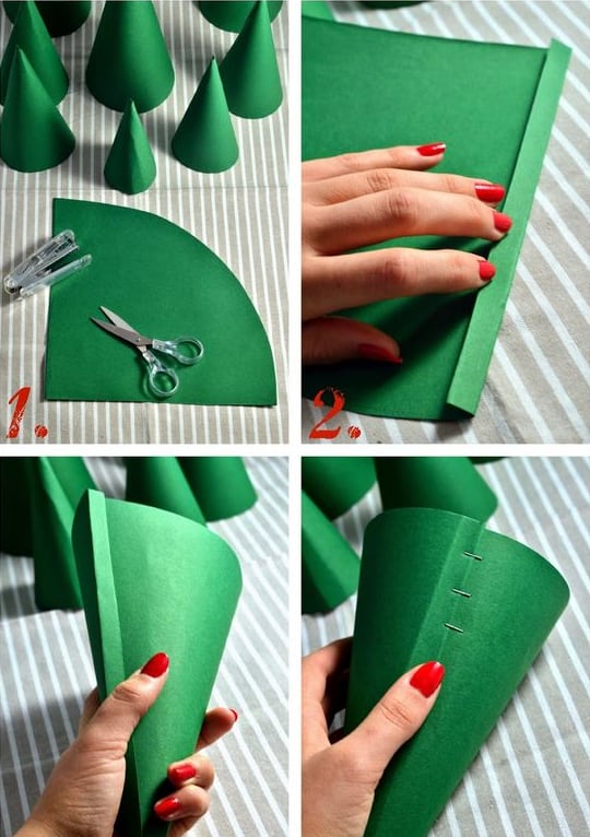 Paso a paso para hacer un cucurucho de papel