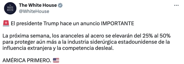 Casa Blanca confirma nuevos aranceles de Donald Trump