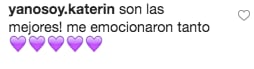 Comentarios de apoyo