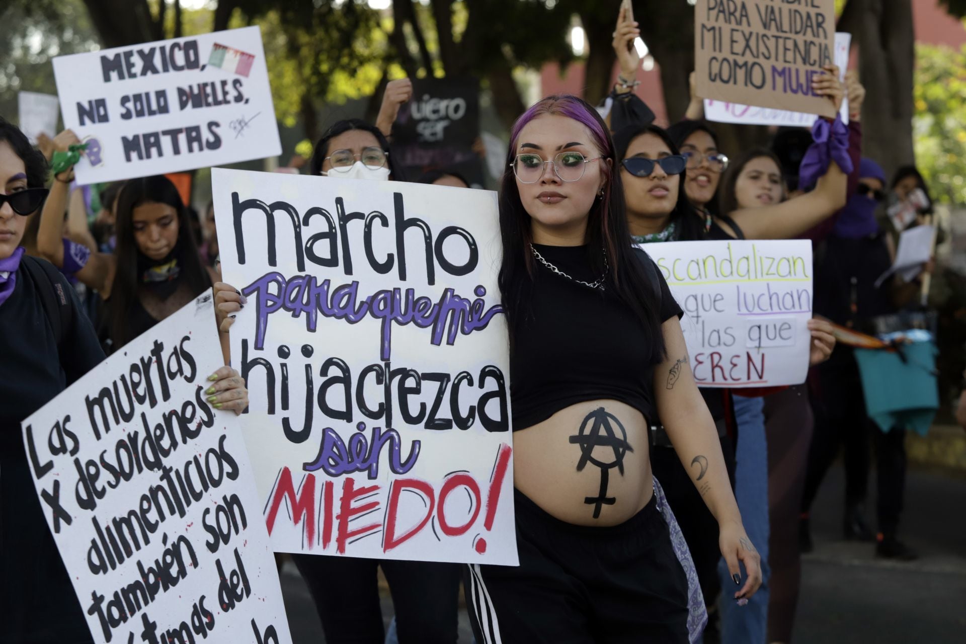 Marcha 8 de marzo en Puebla