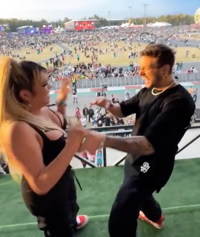 Wendy Guevara y Nicola Porcella
